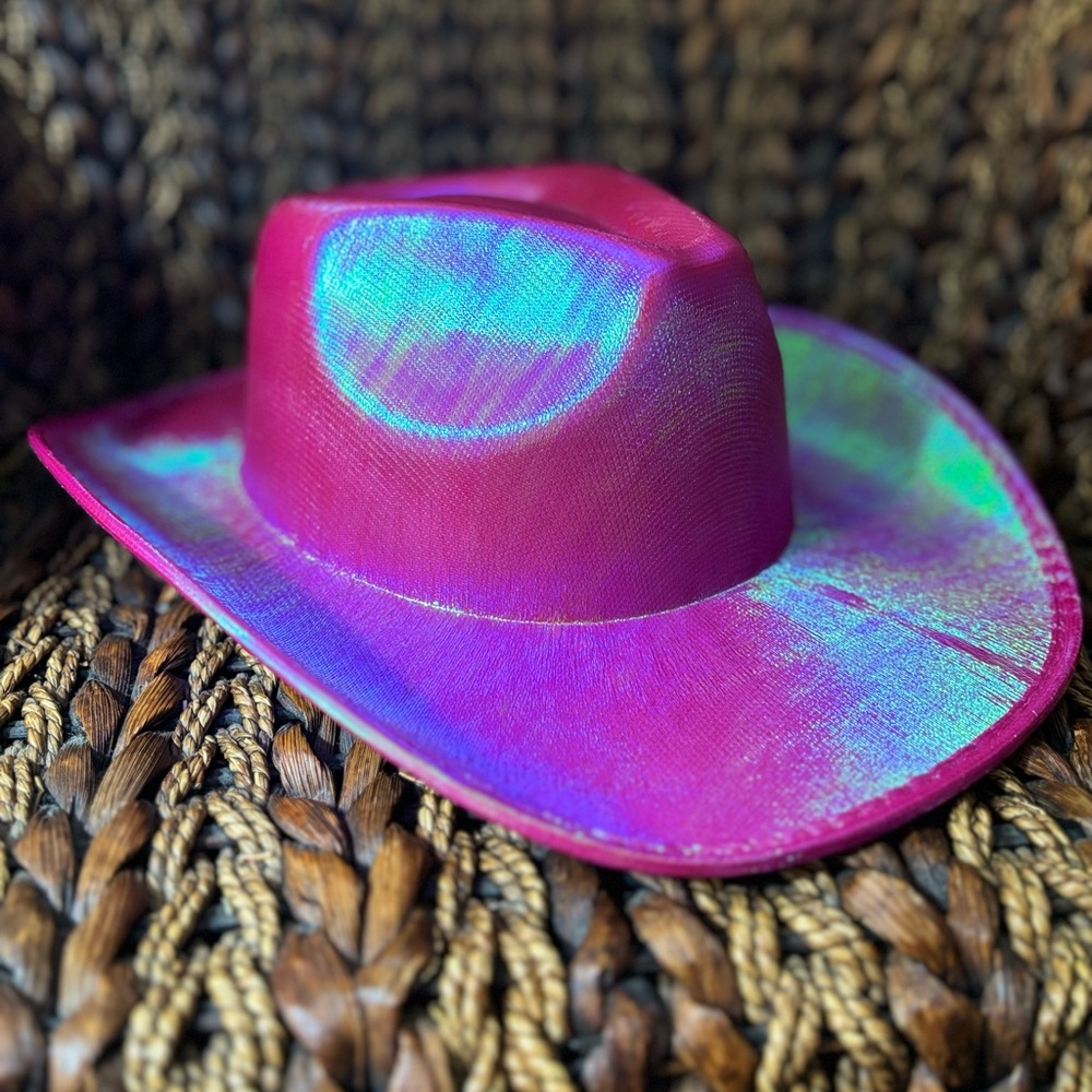 Arsimus Space Cowboy Holographic Rave Hat